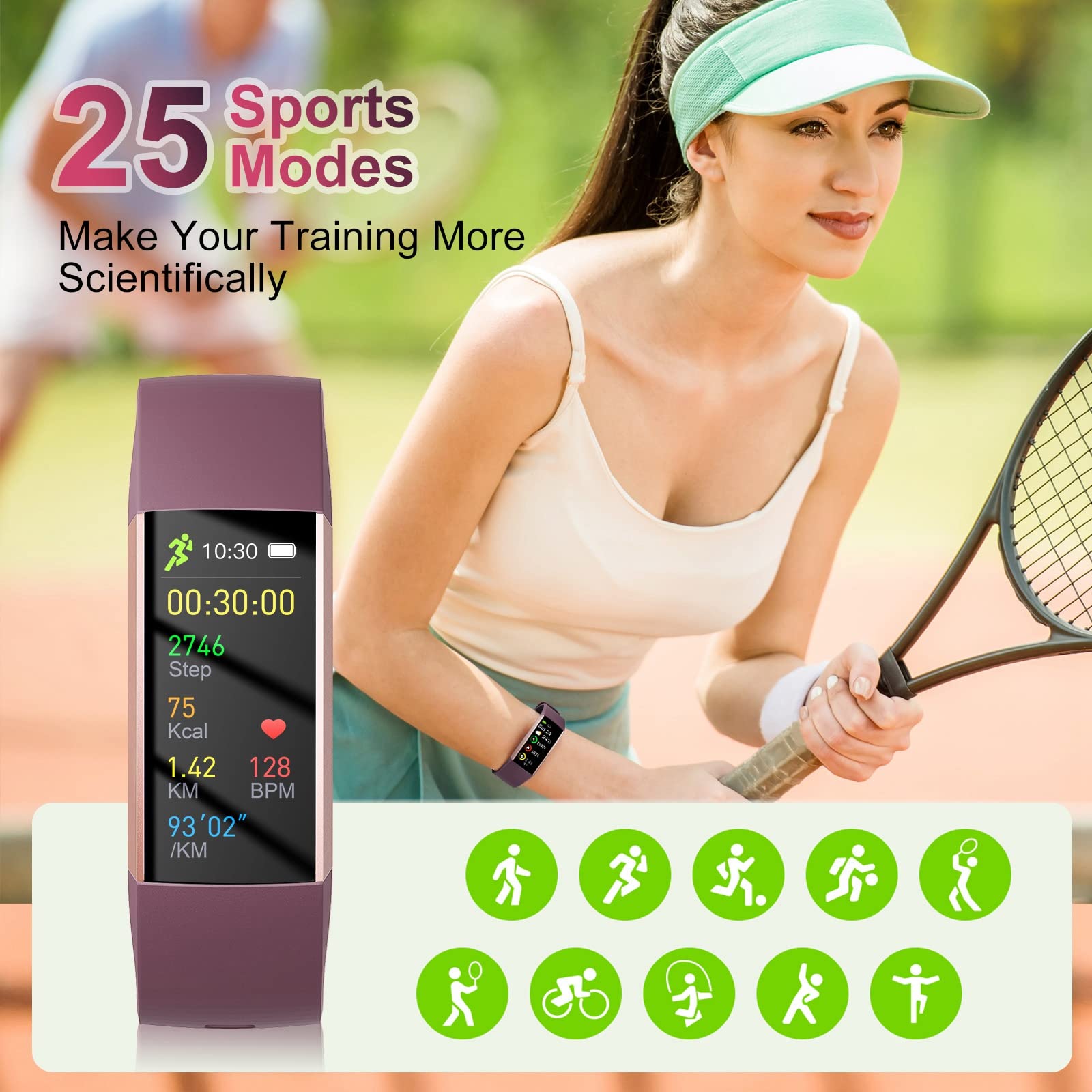 LAMA Activity Tracker smartwatch fitness AMOLED 25,6 g