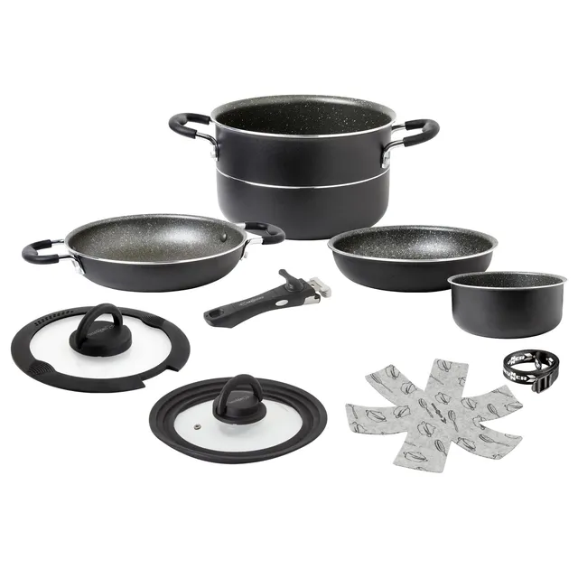 Brunner set cucina alluminio 3 pezzi 4L campeggio