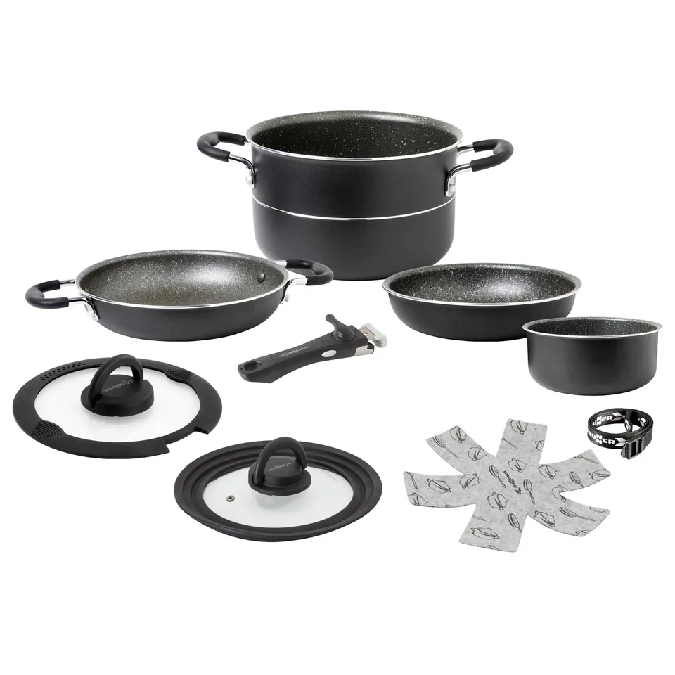 Brunner set cucina alluminio 3 pezzi 4L campeggio