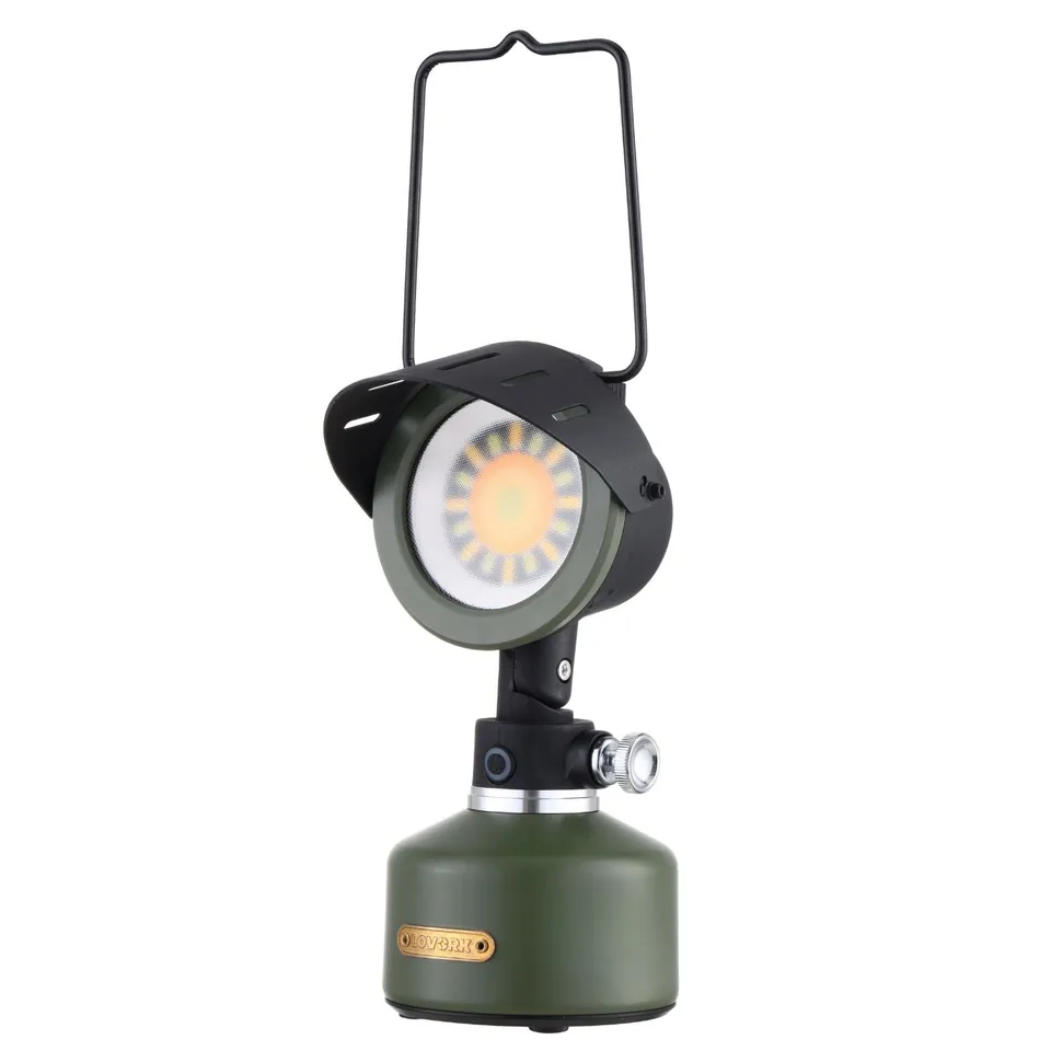 Lovork Sun lanterna LED nera con power bank
