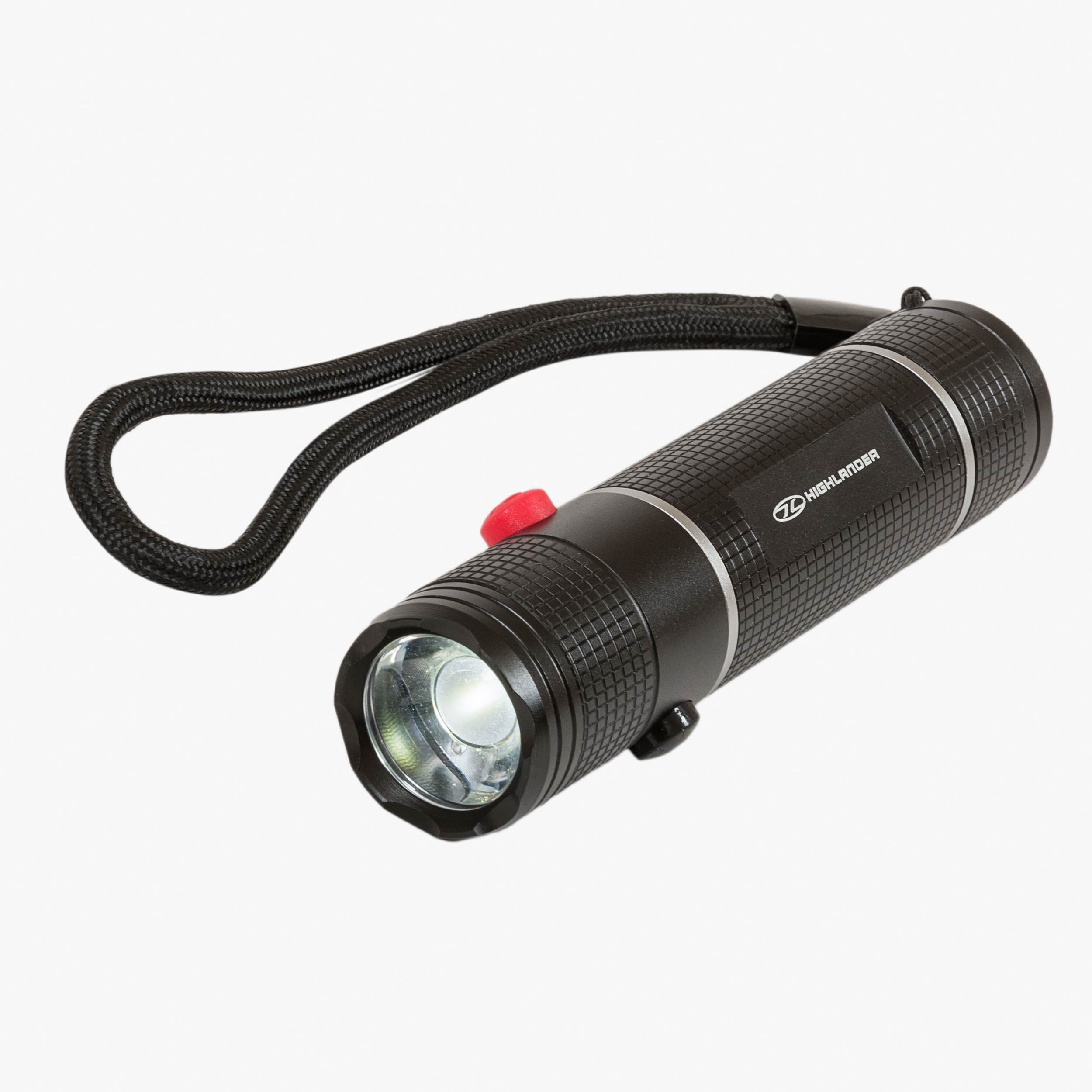 Highlander Hawkeye Dual Button torcia mano luce bianca rossa