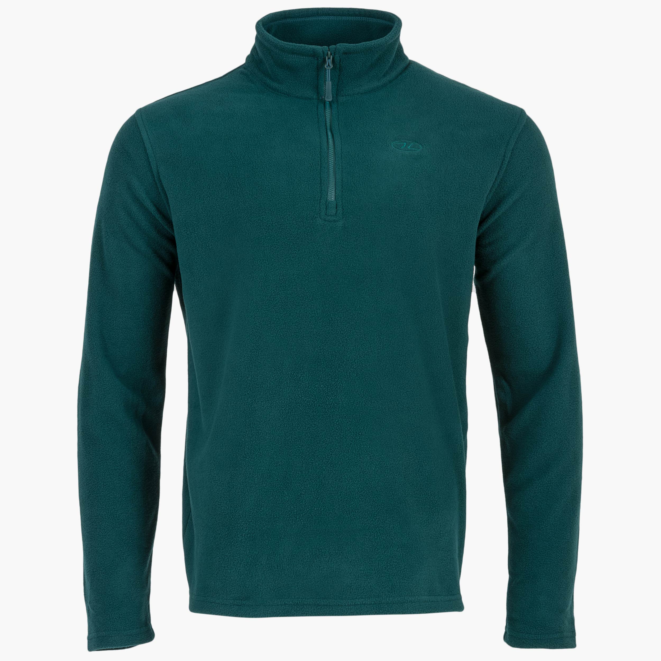 Highlander Ember pile uomo mezza zip nero L