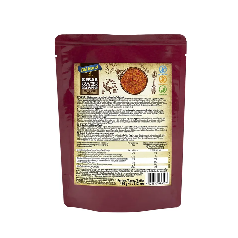 Blå Band Kebab Stew Sweetcorn pasto pronto 430 g stufato