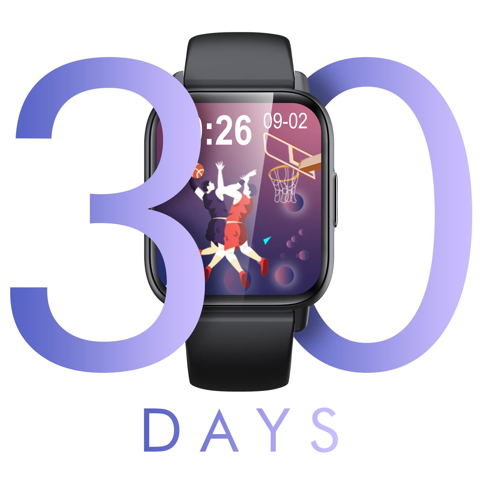 LAMA Touch 1,7 smartwatch fitness nero-blu cardio IP67