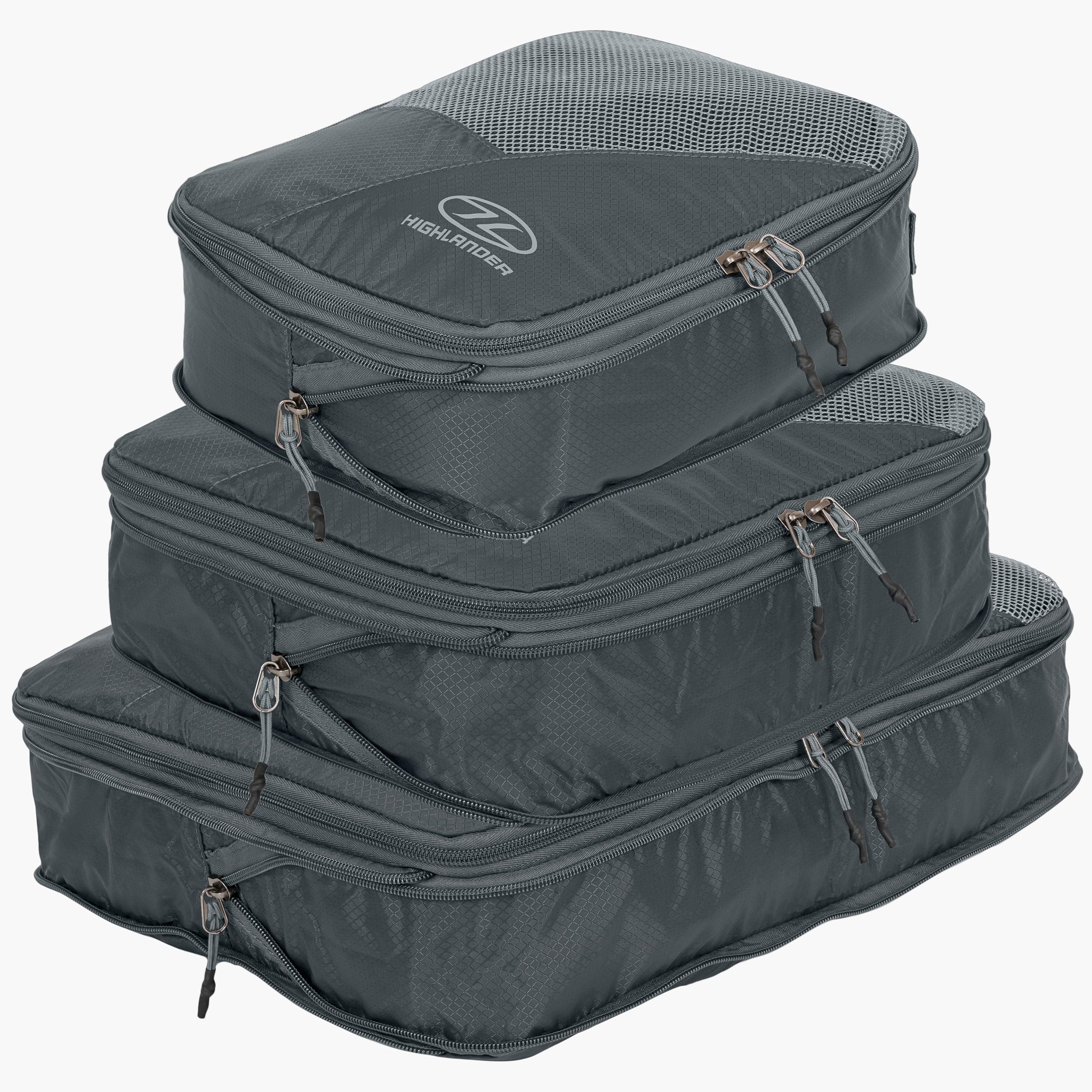 Highlander Compakta Packing Cubes Organizzatori Valigia Grigi