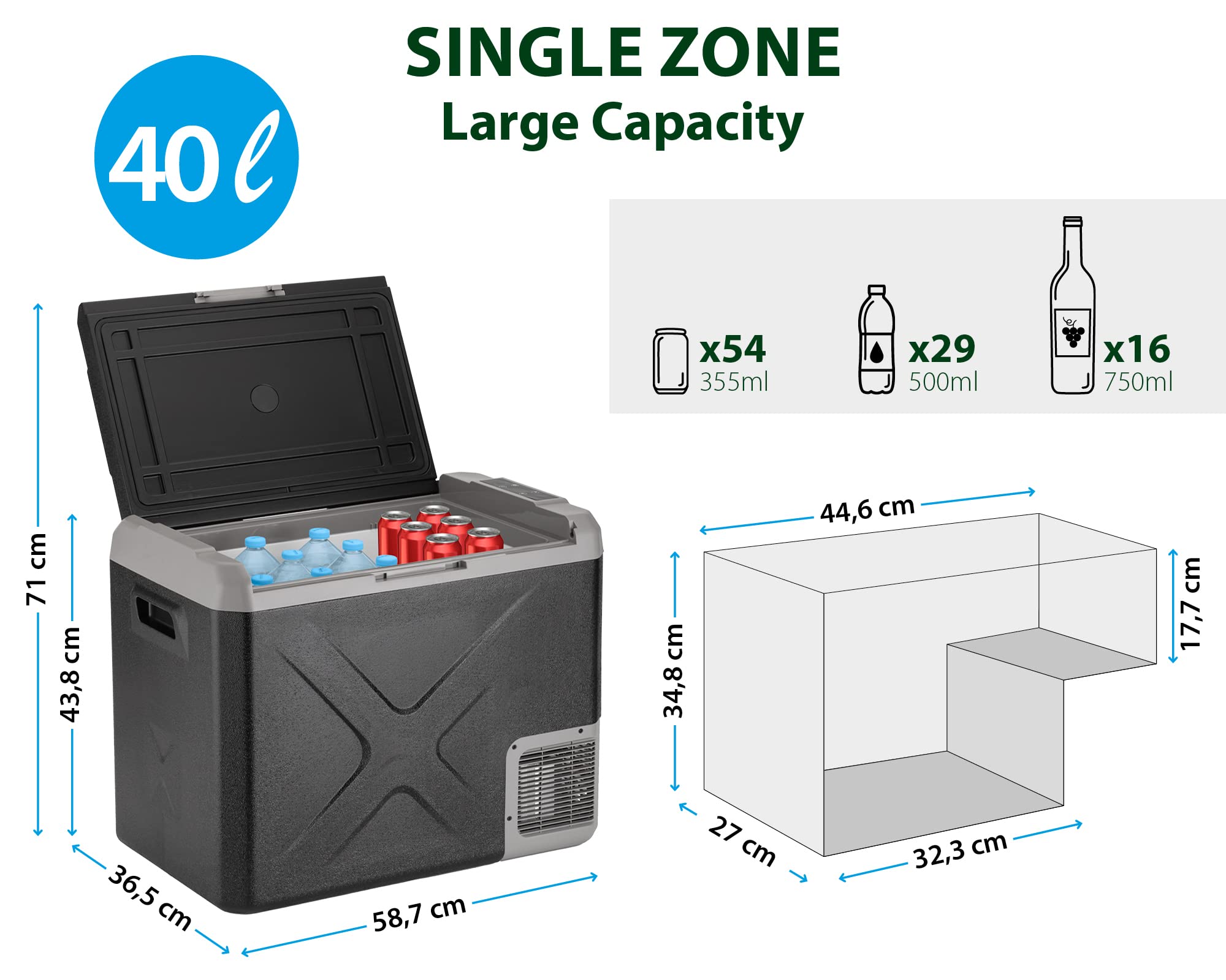 Brunner Polarys Freeze SZ 40 frigo portatile 40 litri -20°C