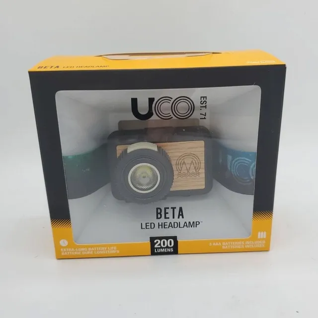 UCO Beta torcia frontale 200 lumen a batterie AAA