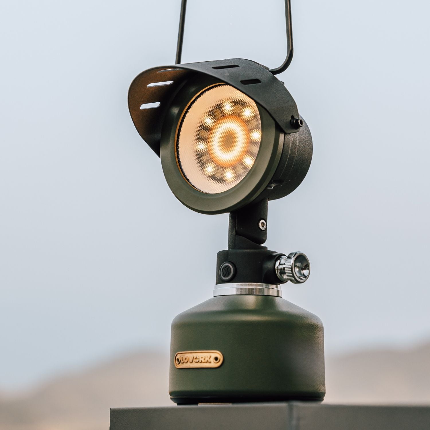 Lovork Sun lanterna LED nera con power bank
