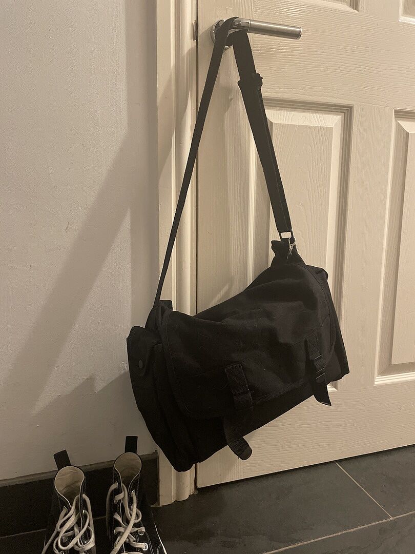 Highlander Canvas Heavy Duty Haversack borsa tela