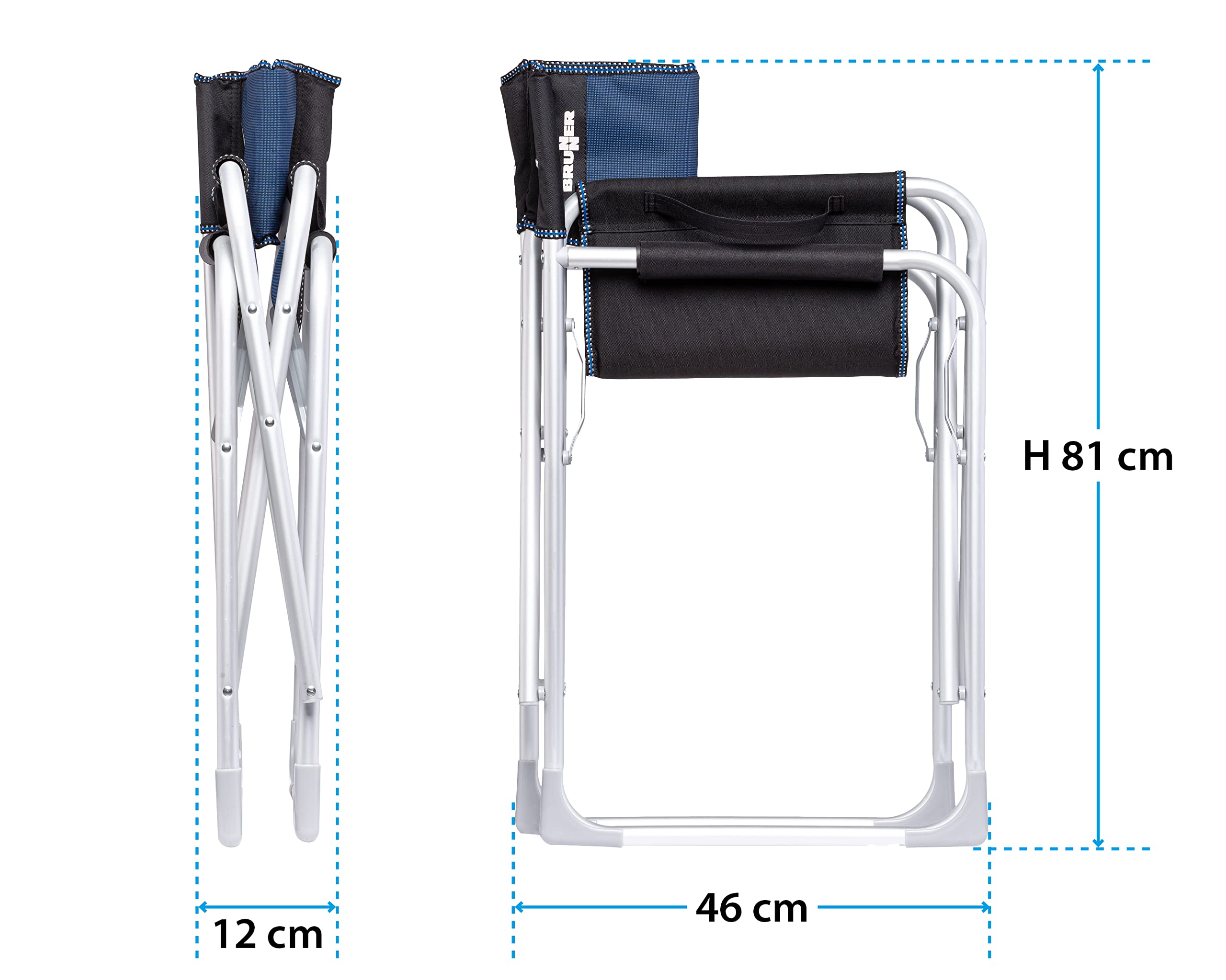 Brunner Captain 0404184N.C05 sedia regista nero/blu