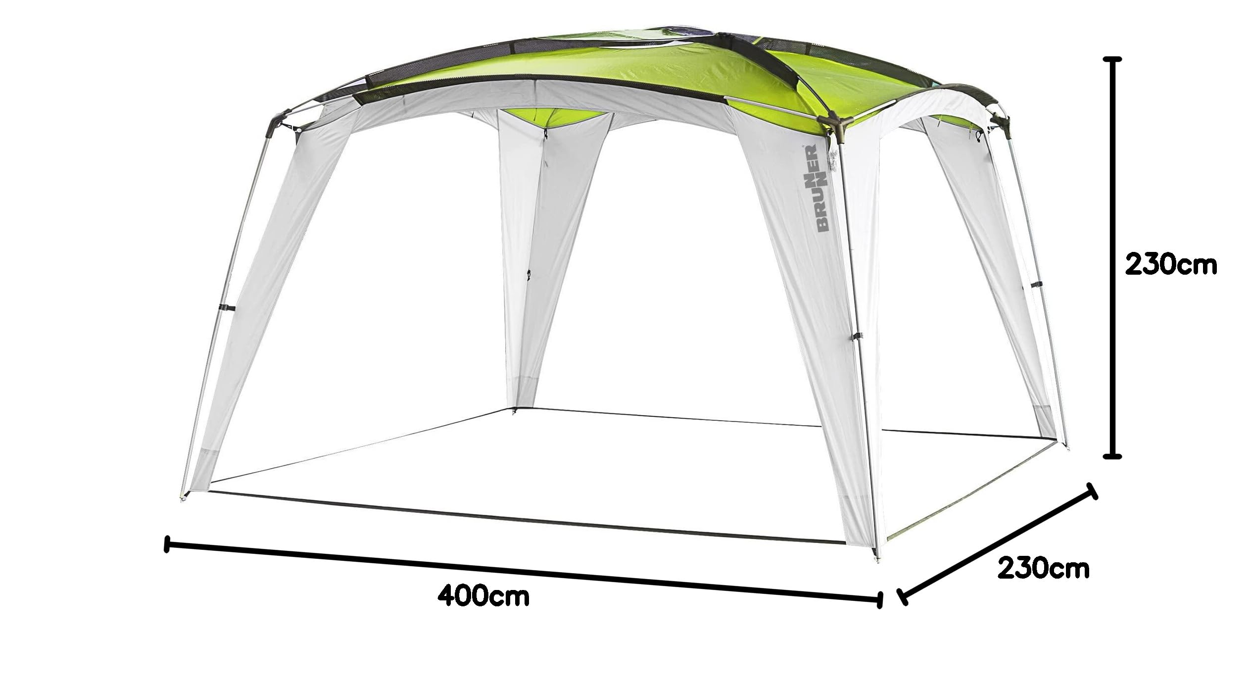 Brunner Medusa II Gazebo 4x4 con pareti UPF 50+