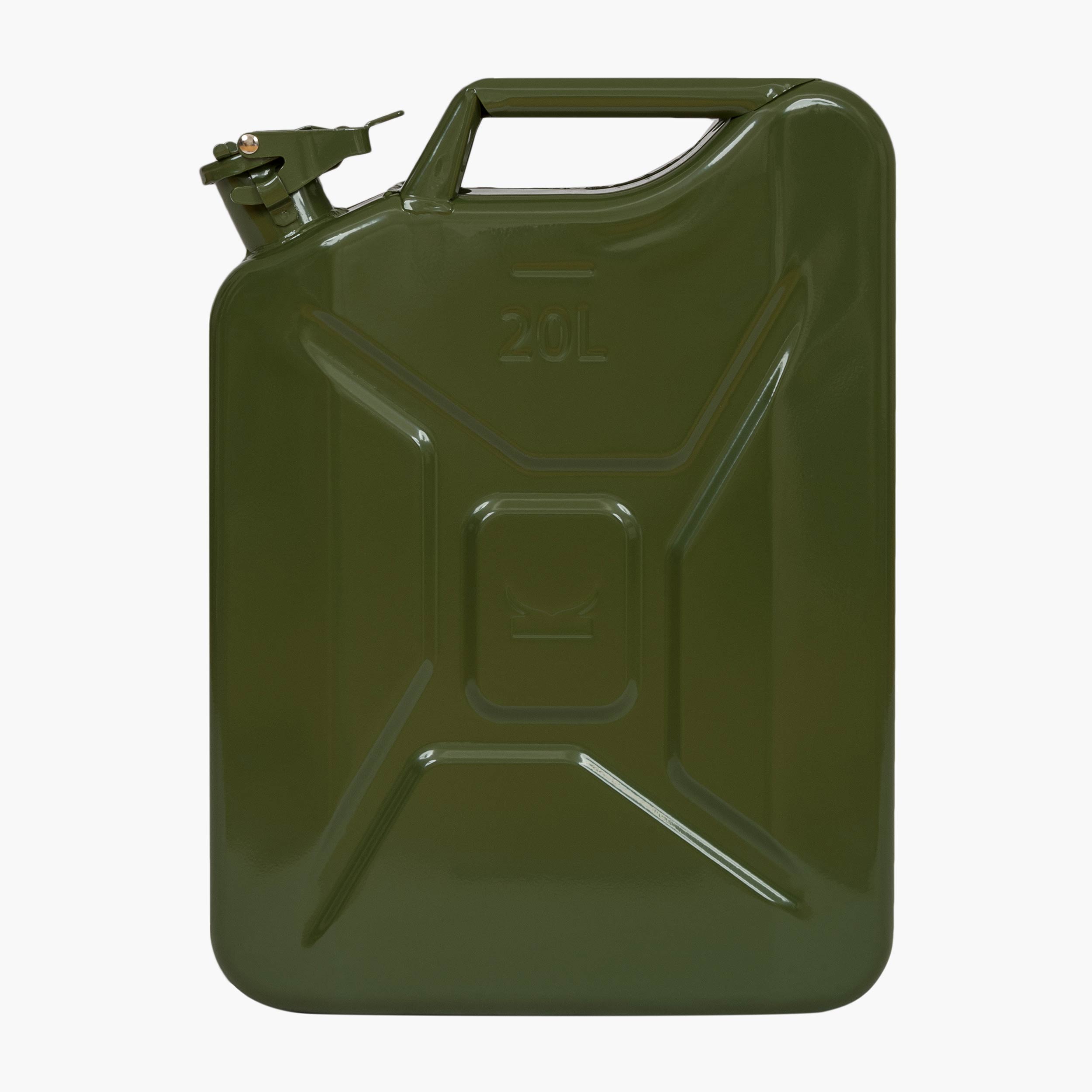 Highlander Jerry Can Tanica Acqua Acciaio 20L con Beccuccio