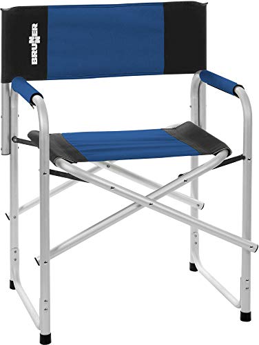 Brunner Bravura sedia regista pieghevole nero azzurro 150 kg