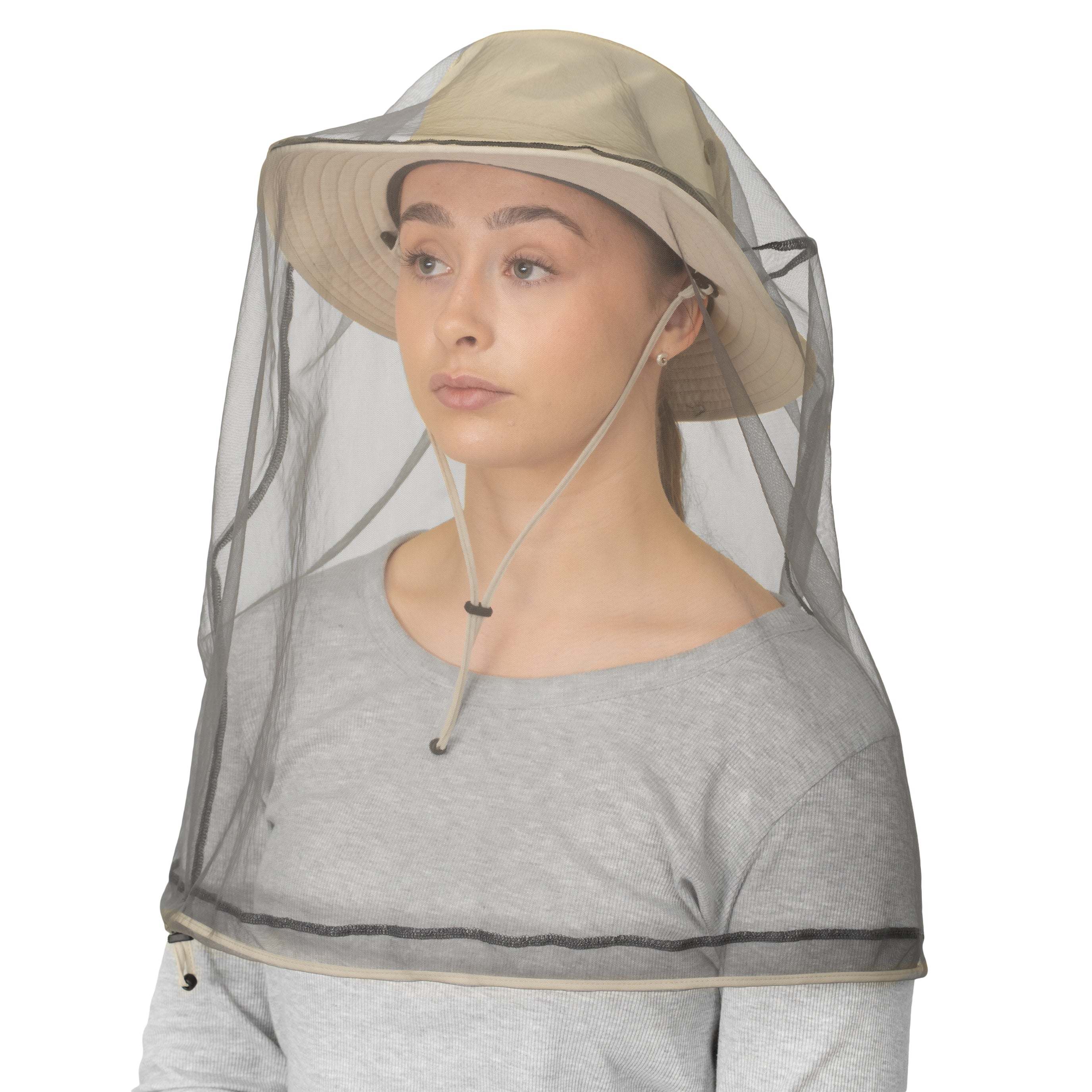 Trekmates Borneo Cappello Trekking Linen UPF50+ Rete