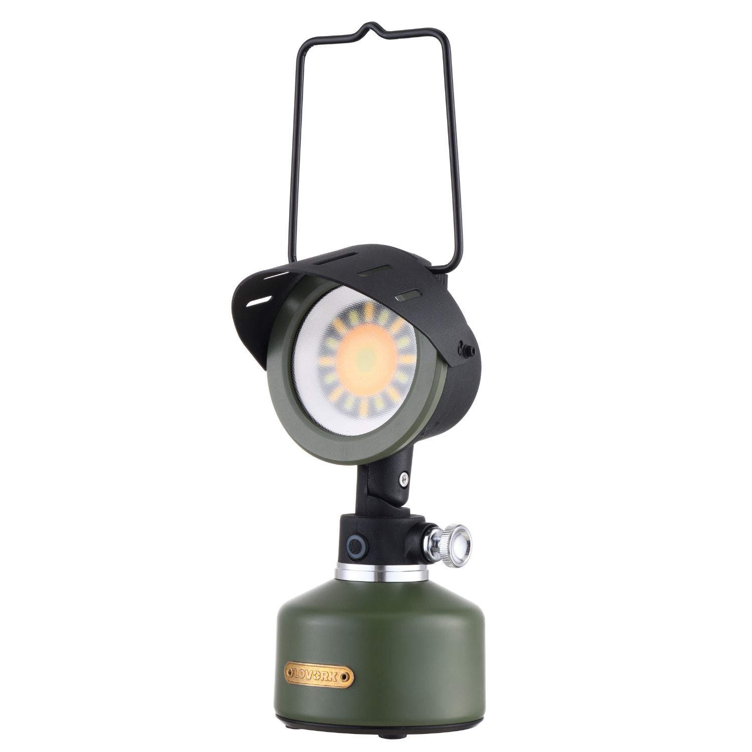 Lovork Sun lanterna LED nera con power bank