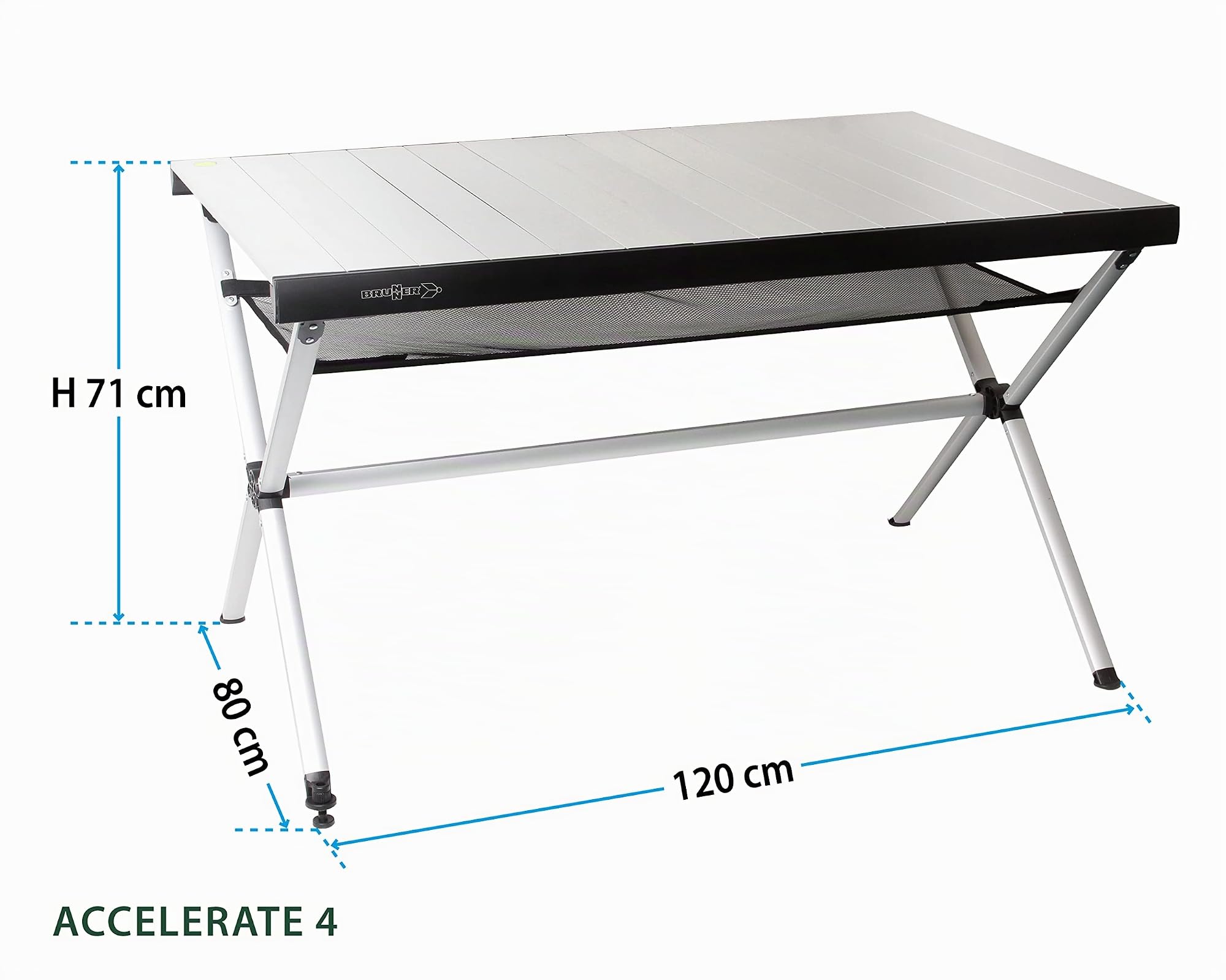 Brunner Accelerate 4 Tavolo Campeggio 120x80 cm
