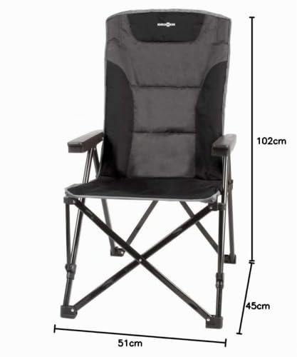 Brunner Raptor Recliner sedia campeggio acciaio 120 kg