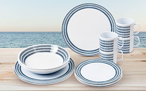 Brunner Bluebay set stoviglie melamina 16 pezzi 4 persone