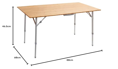 Brunner Camperking S tavolo pieghevole bambù 80x60