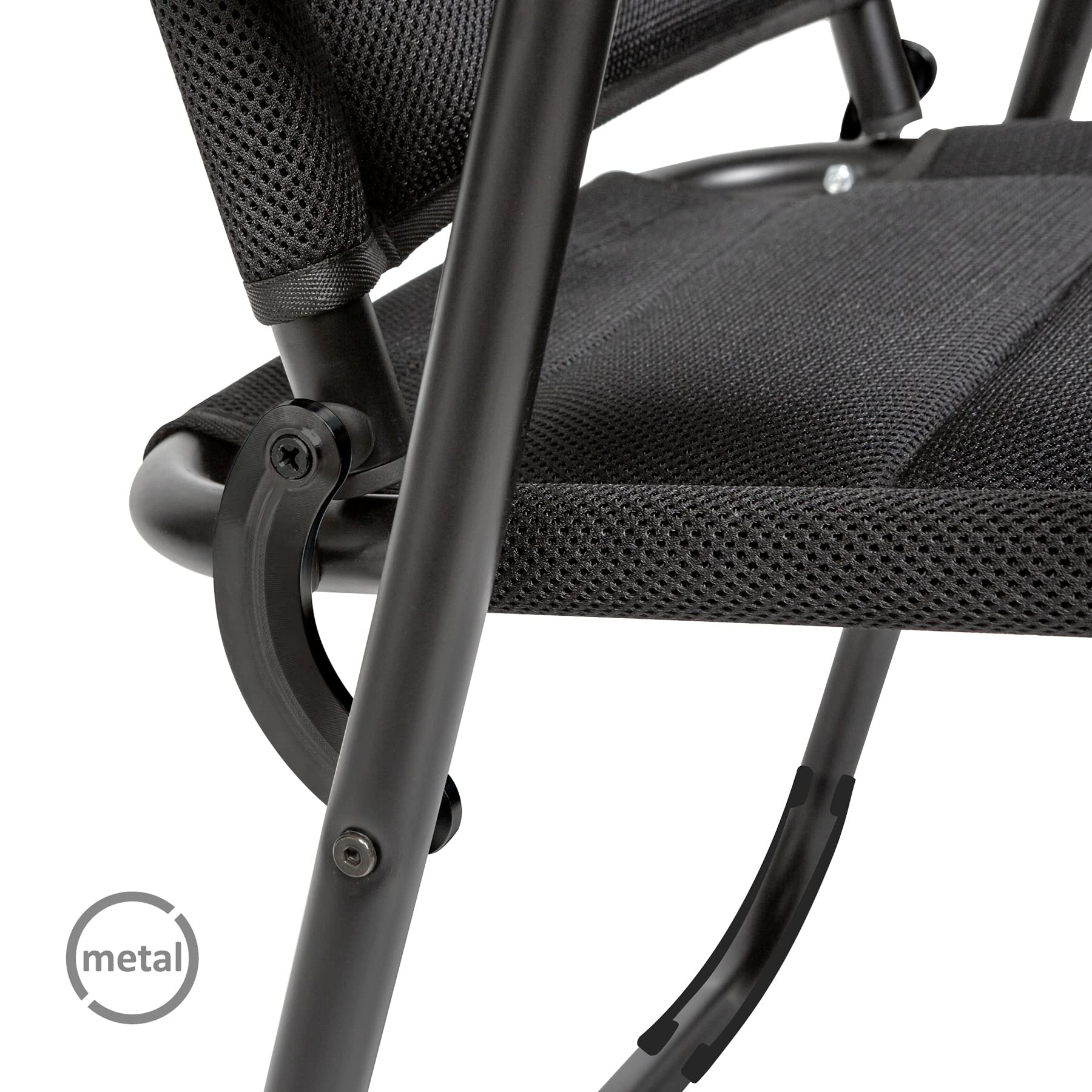 Brunner Araval Vanchair 0404077N.C09 sedia nera alluminio