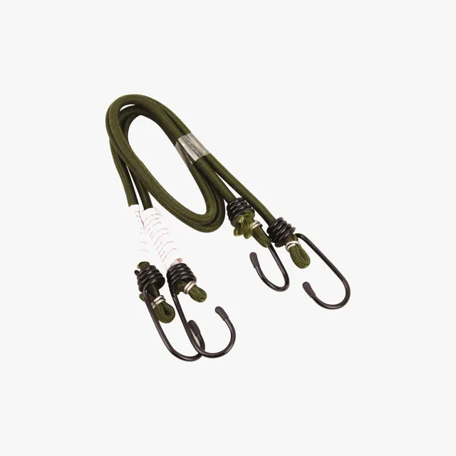 Highlander Bungee Cord 6mm x 60cm Corda Elastica 2 Pezzi Olive