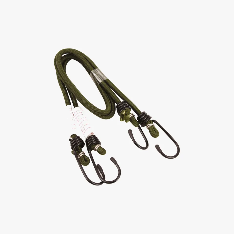 Highlander Bungee Cord 6mm x 60cm Corda Elastica 2 Pezzi Olive