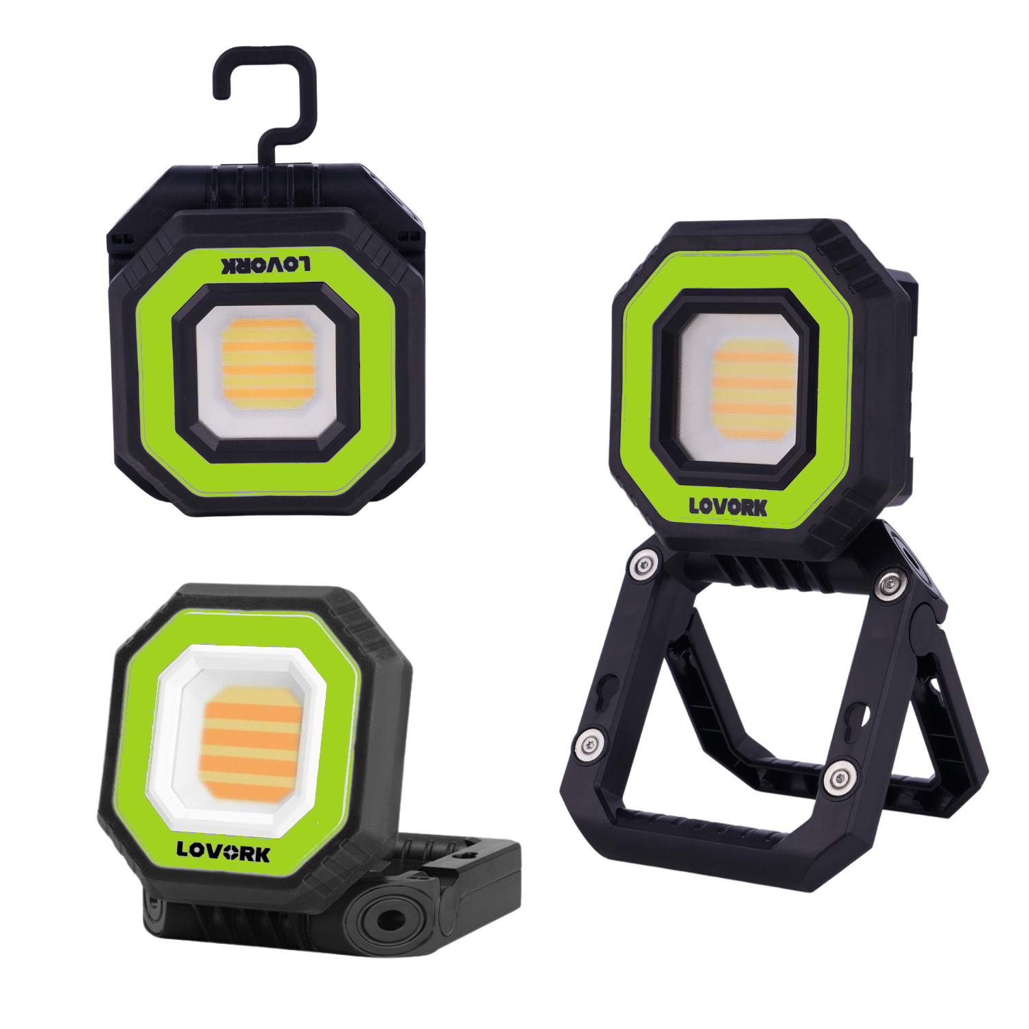 Lovork Hida lampada LED verde magnetica 900 lumen