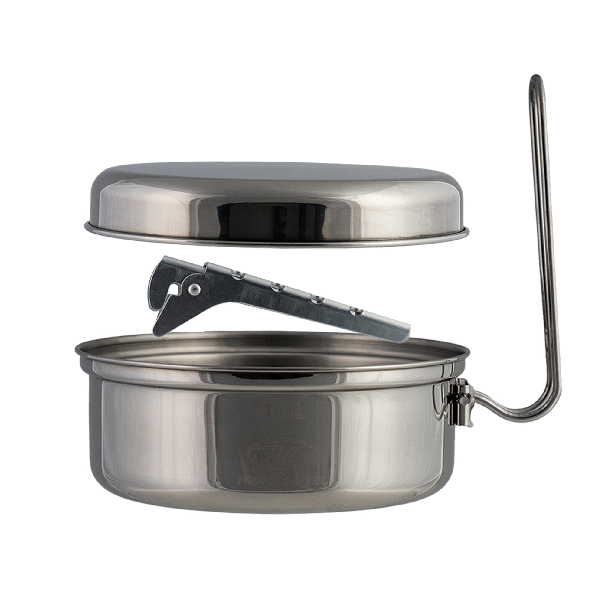 Highlander Survival Billy 1L set pentola campeggio inox 1 L