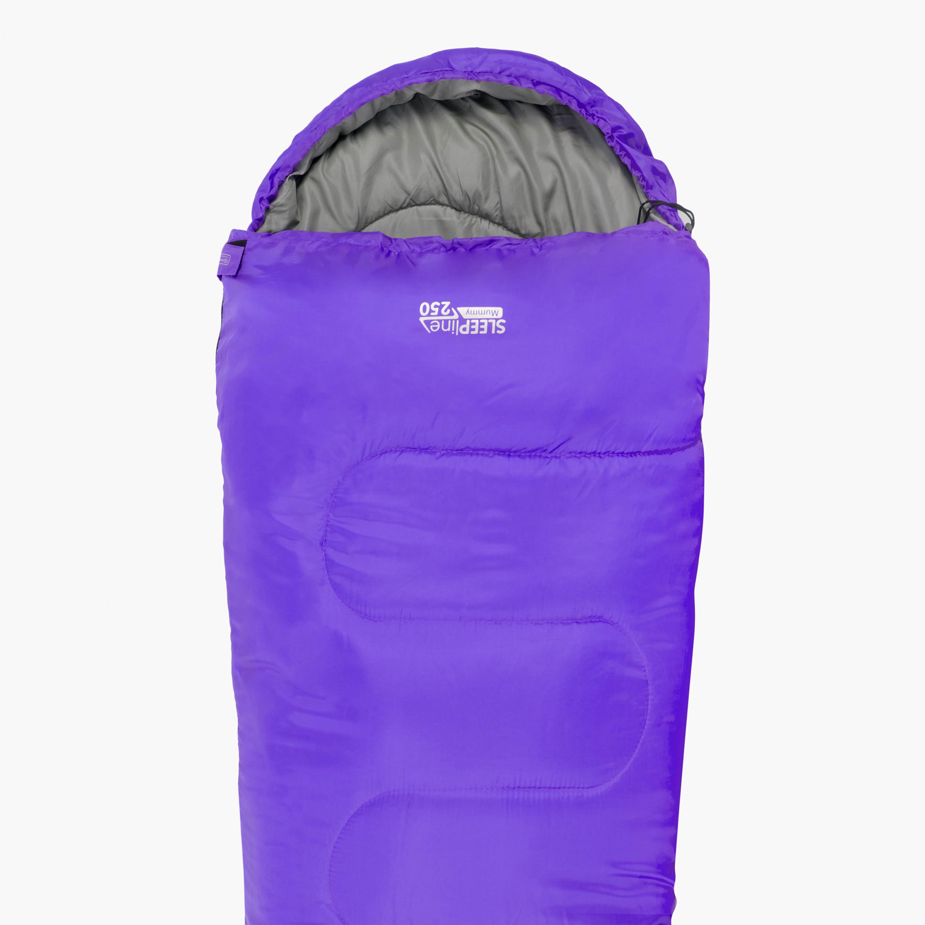 Highlander Sleepline 250 sacco a pelo mummia grigio 2 stagioni