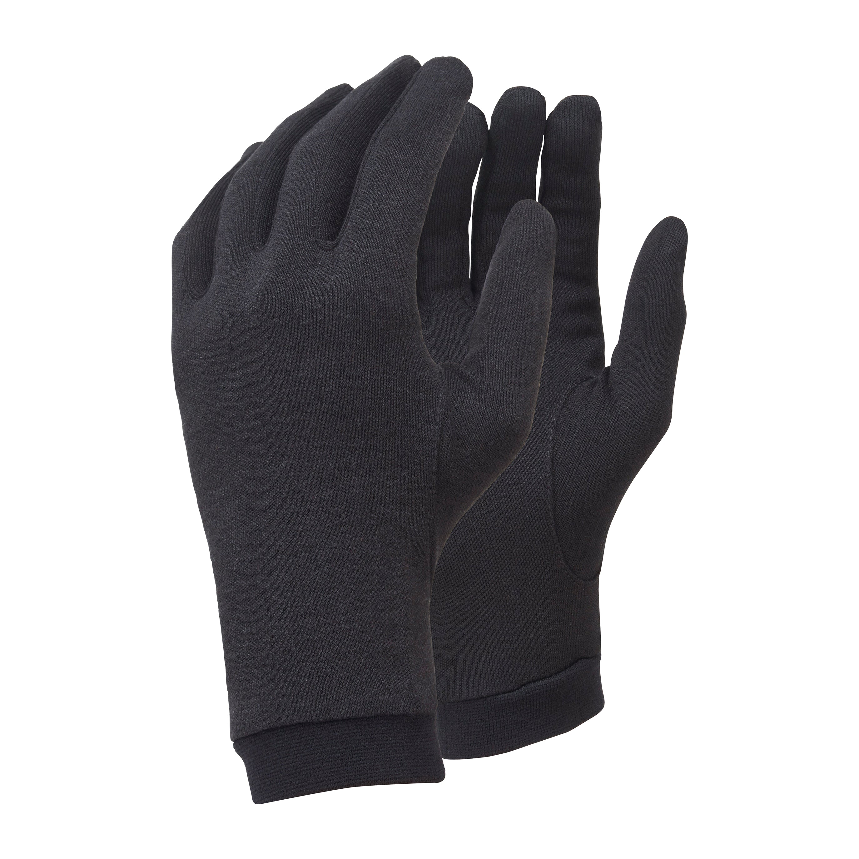 Trekmates Silk Liner sottoguanti neri in seta