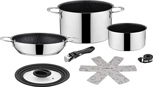 Brunner Academy NG 5+1 set pentole acciaio 3 pezzi gas