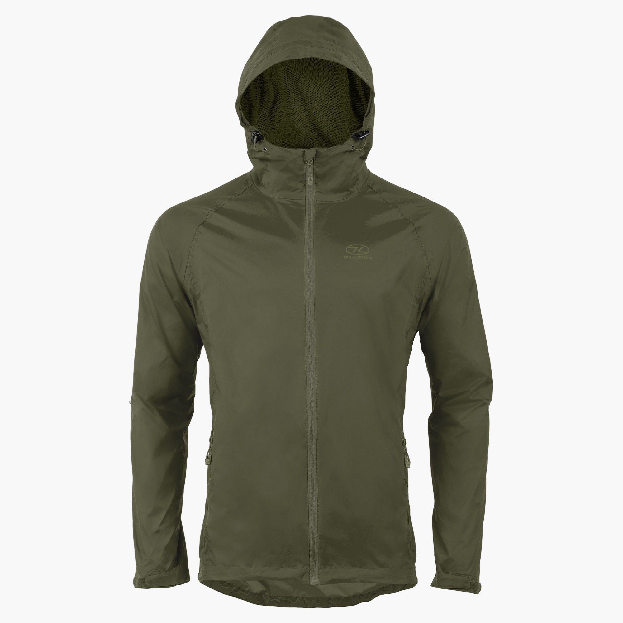 Highlander Survival Stow & Go giacca uomo guscio antipioggia