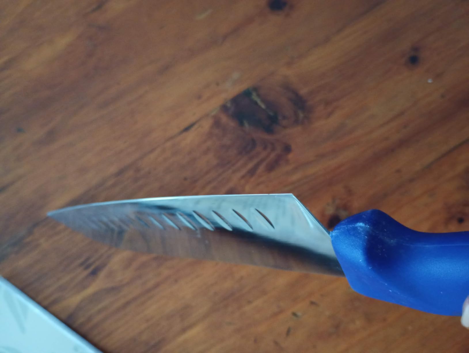 Lama Indaco 18 cm coltello santoku giapponese acciaio