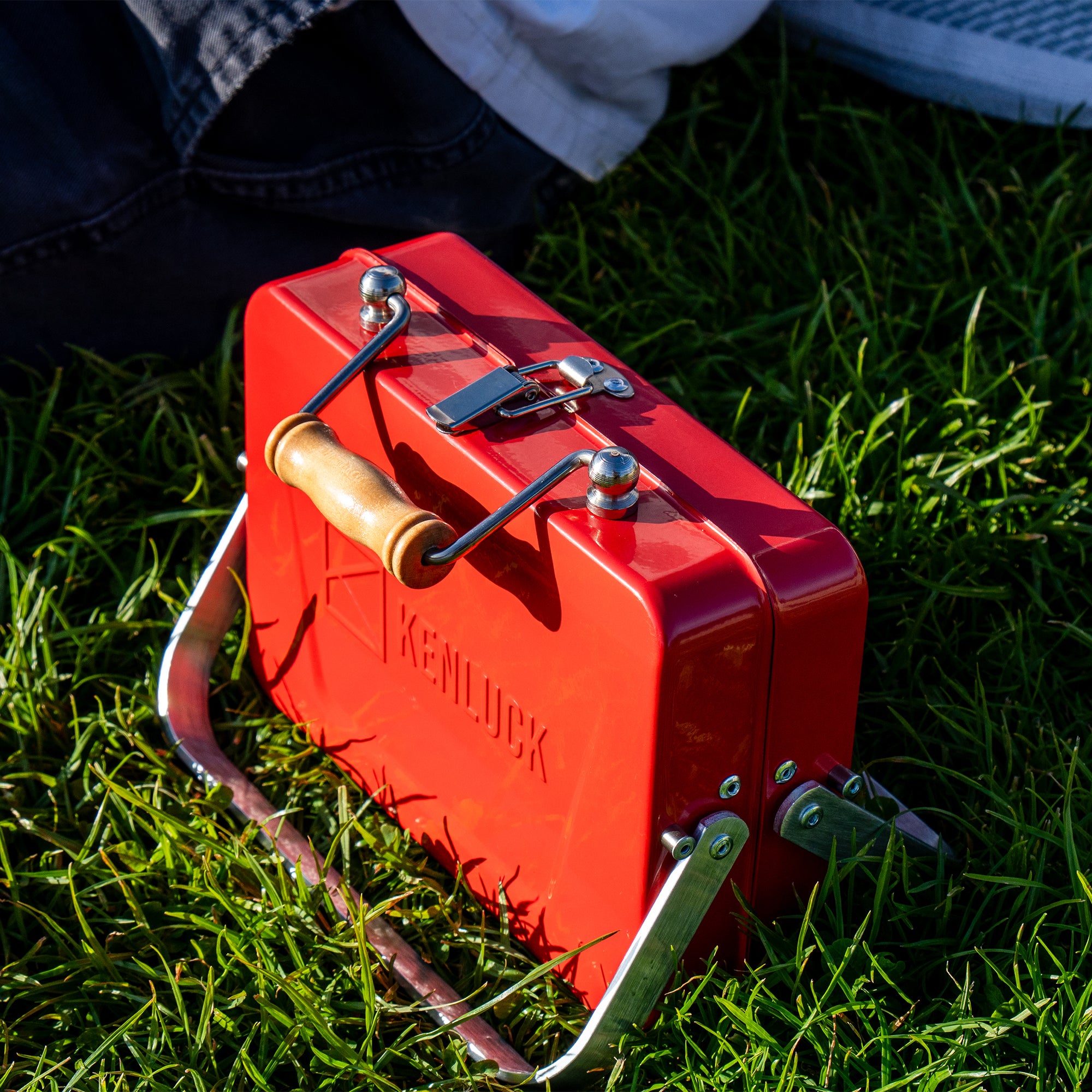 Kenluck Mini Grill Barbecue a Carbone 750 g Rosso