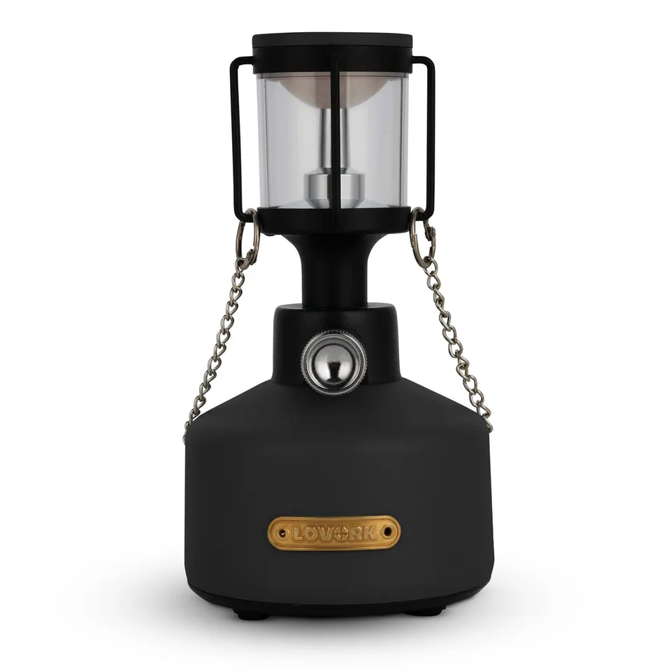 Lovork Mistral lanterna LED nera 50 ore soffio