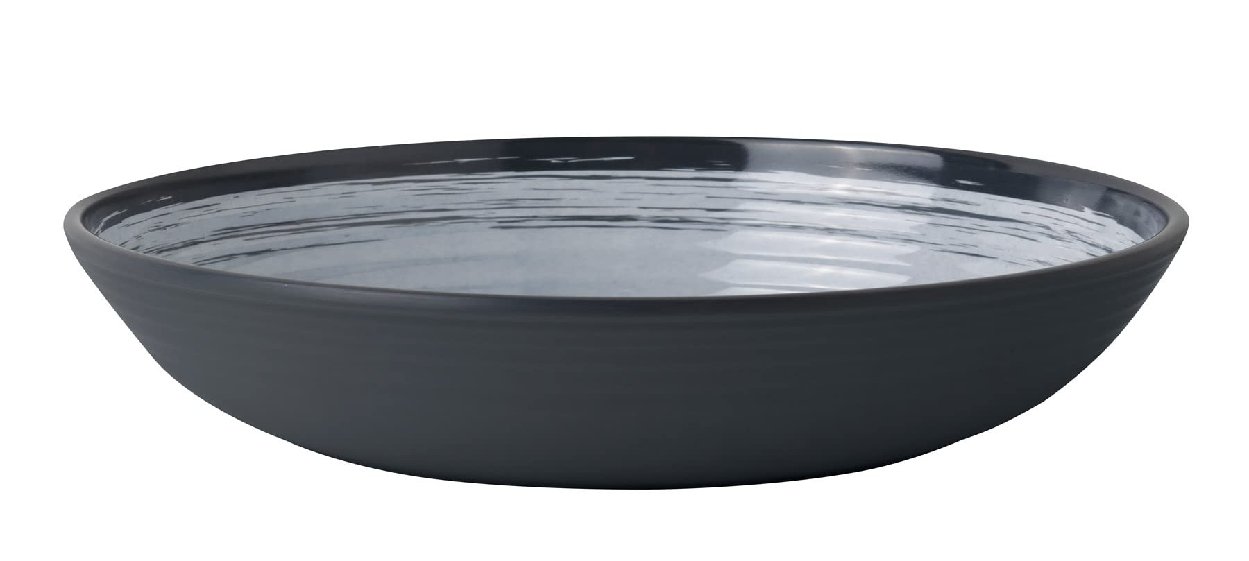 Brunner Granada ciotola ovale melamina 33x23 cm nero-bianco