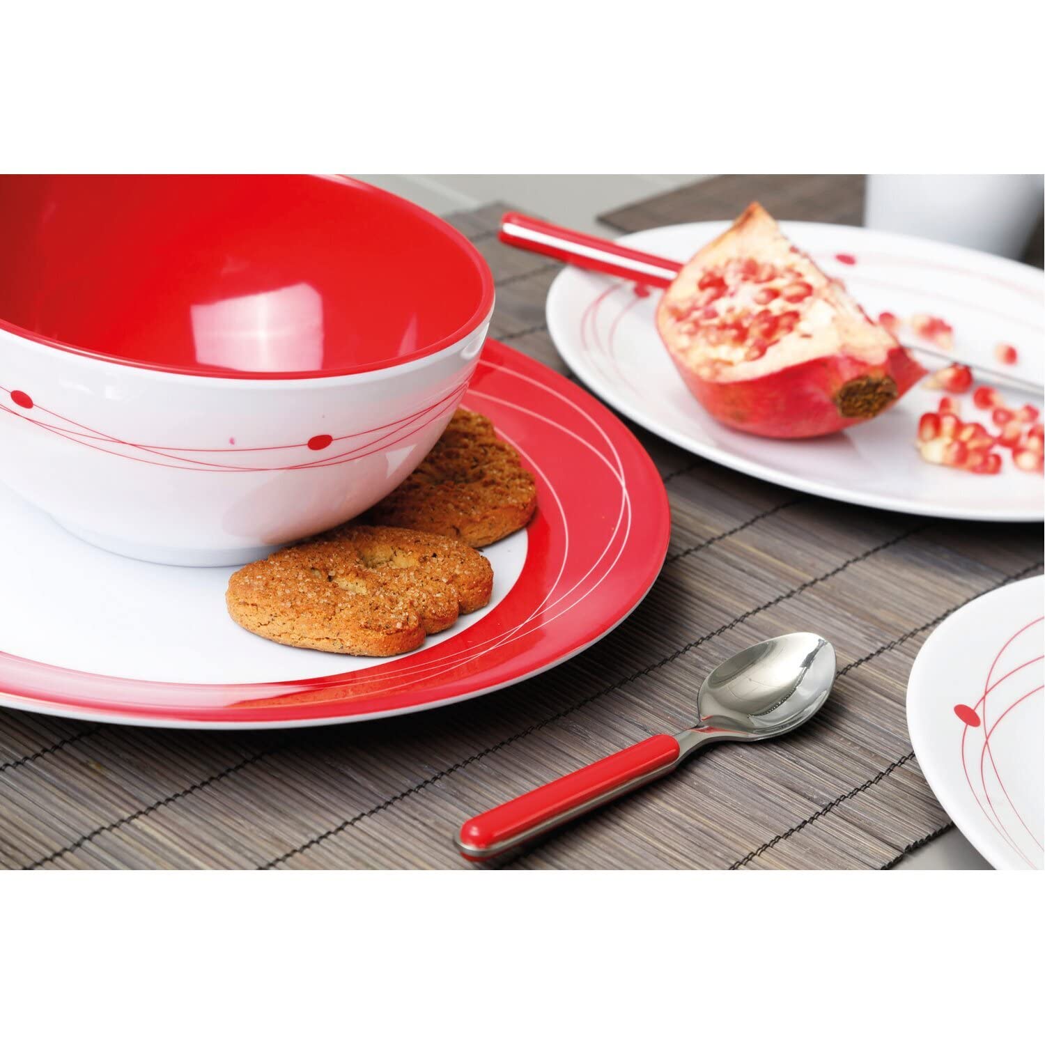 Brunner Midday Cosmic set piatti melamina 12 pezzi antiscivolo