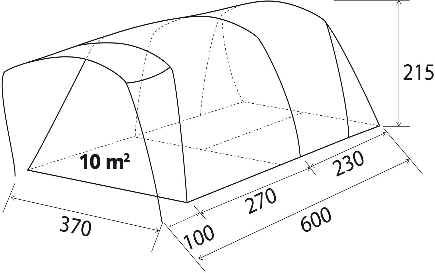 Brunner Paraiso tenda pneumatica famiglia 5/6 posti