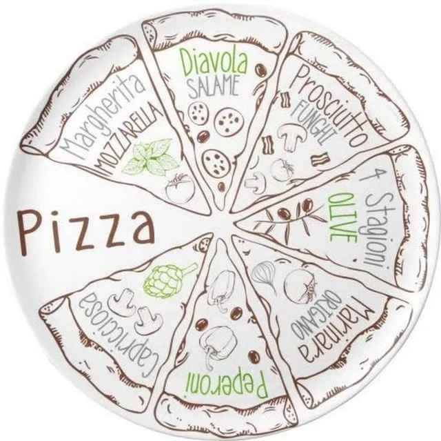 Brunner piatti pizza melamina 37,5 cm 2 pezzi