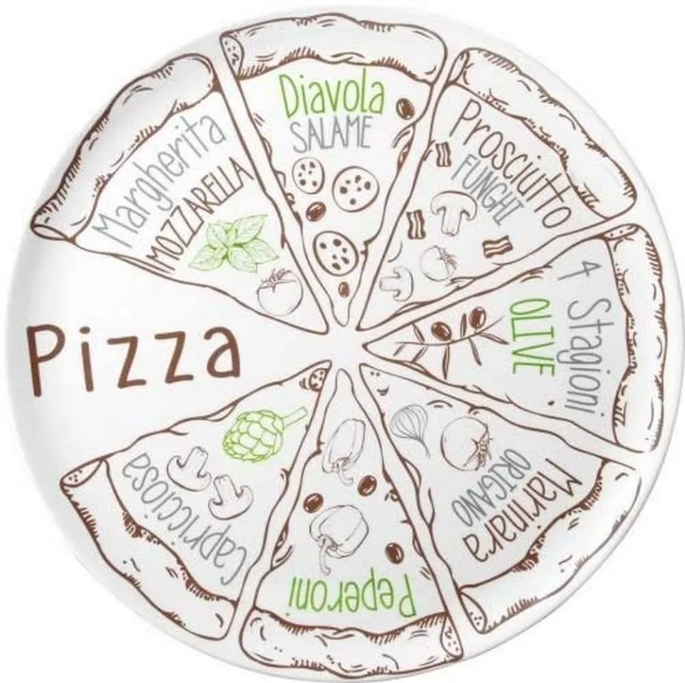 Brunner piatti pizza melamina 37,5 cm 2 pezzi