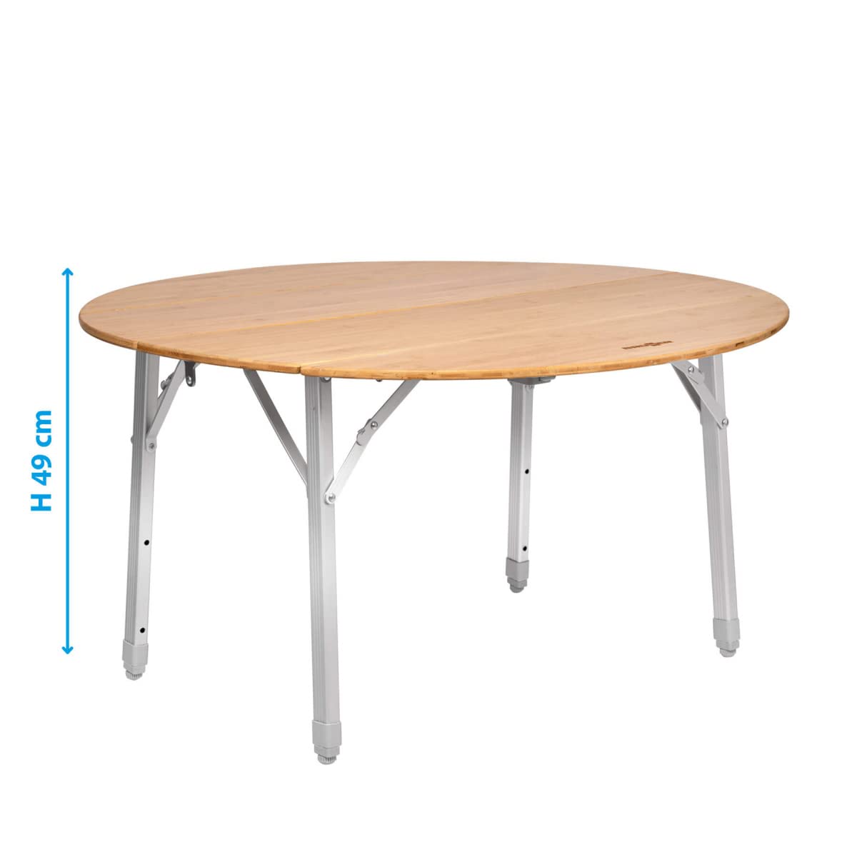 Brunner Camperking R tavolo rotondo campeggio bambù 90 cm