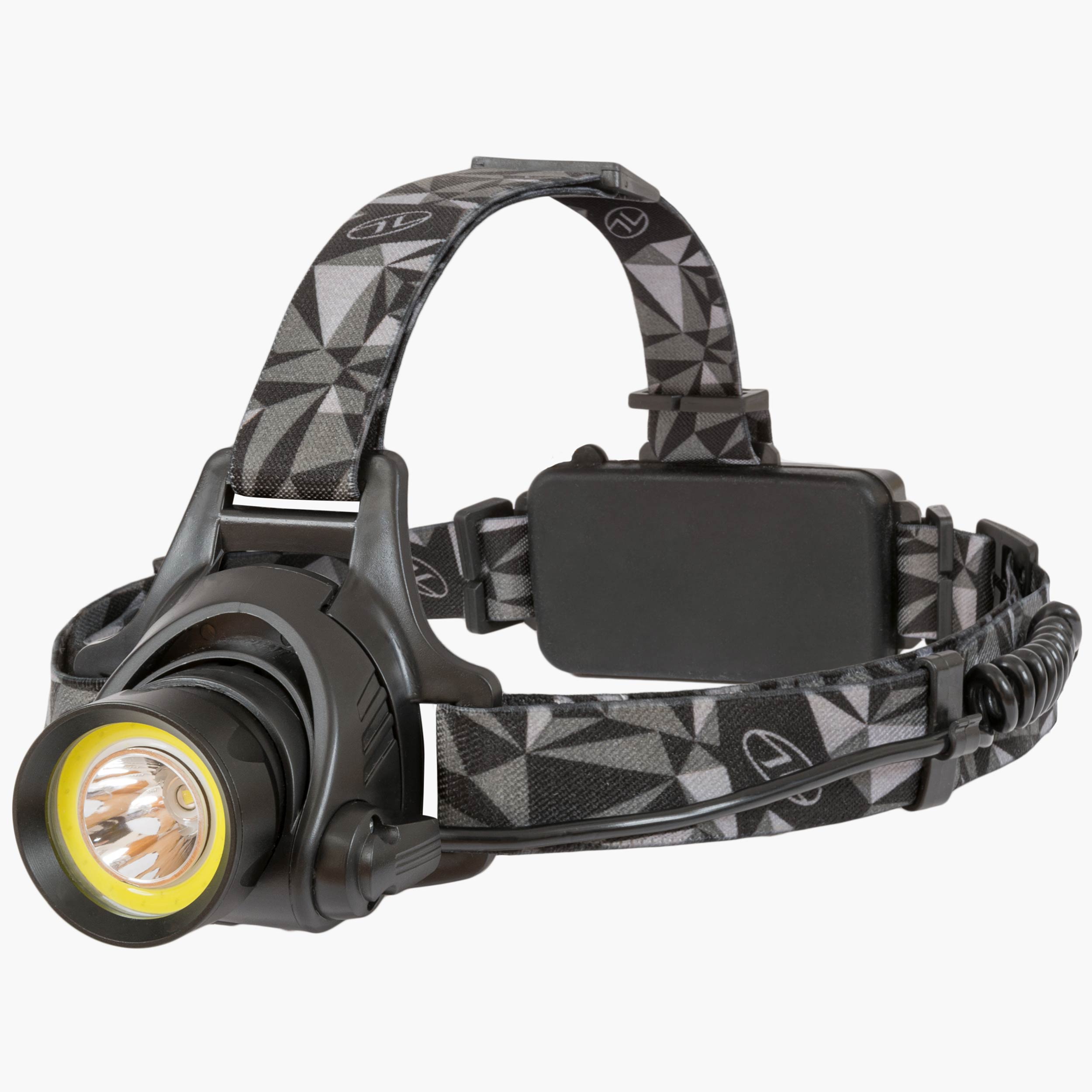 Highlander Polaris torcia frontale ricaricabile 550 lumen nera