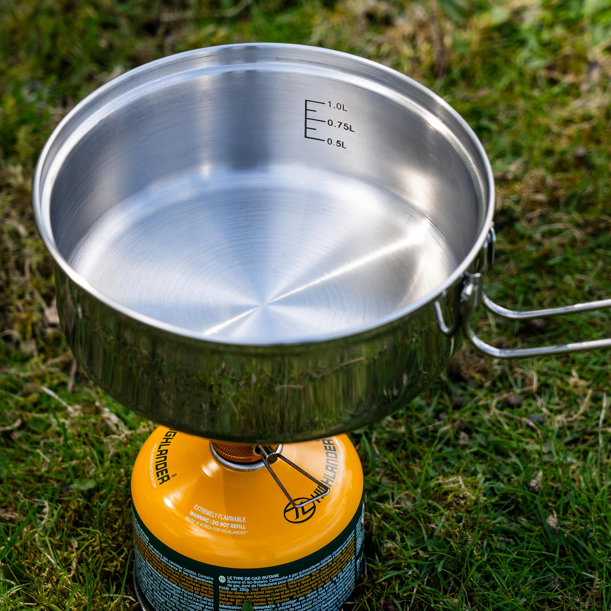 Highlander Survival Billy 1,5L set pentola campeggio inox 1,5 L
