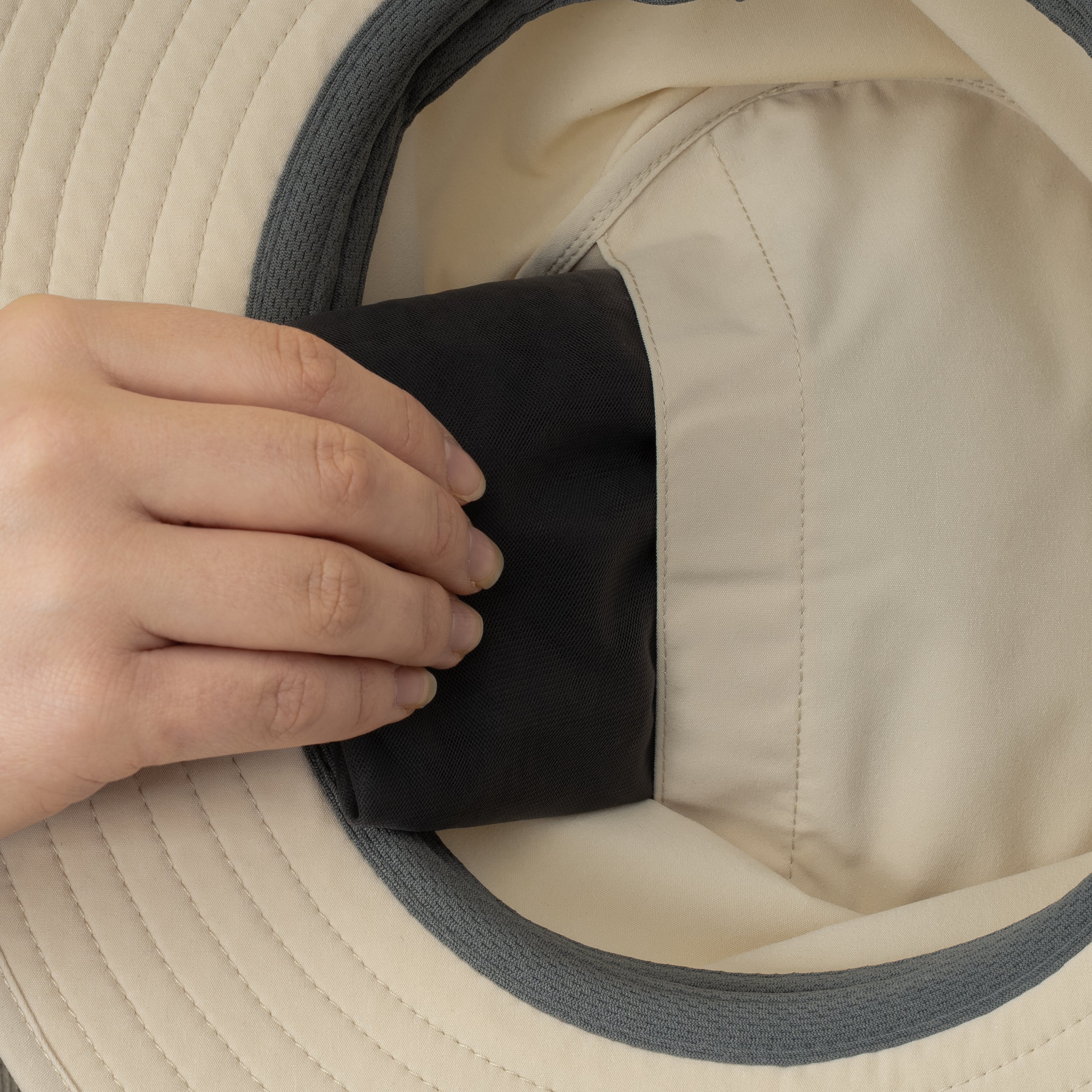 Trekmates Borneo Cappello Trekking Linen UPF50+ Rete
