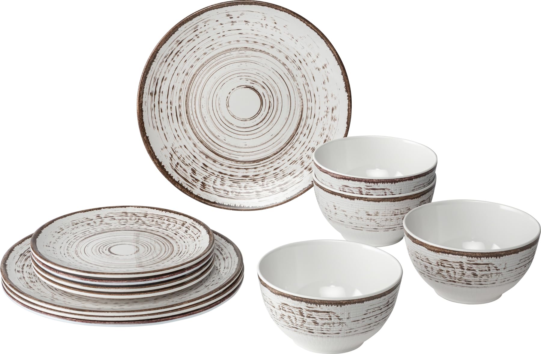 Brunner Midday Kassandra Set Melamina 12 Pezzi Antiscivolo