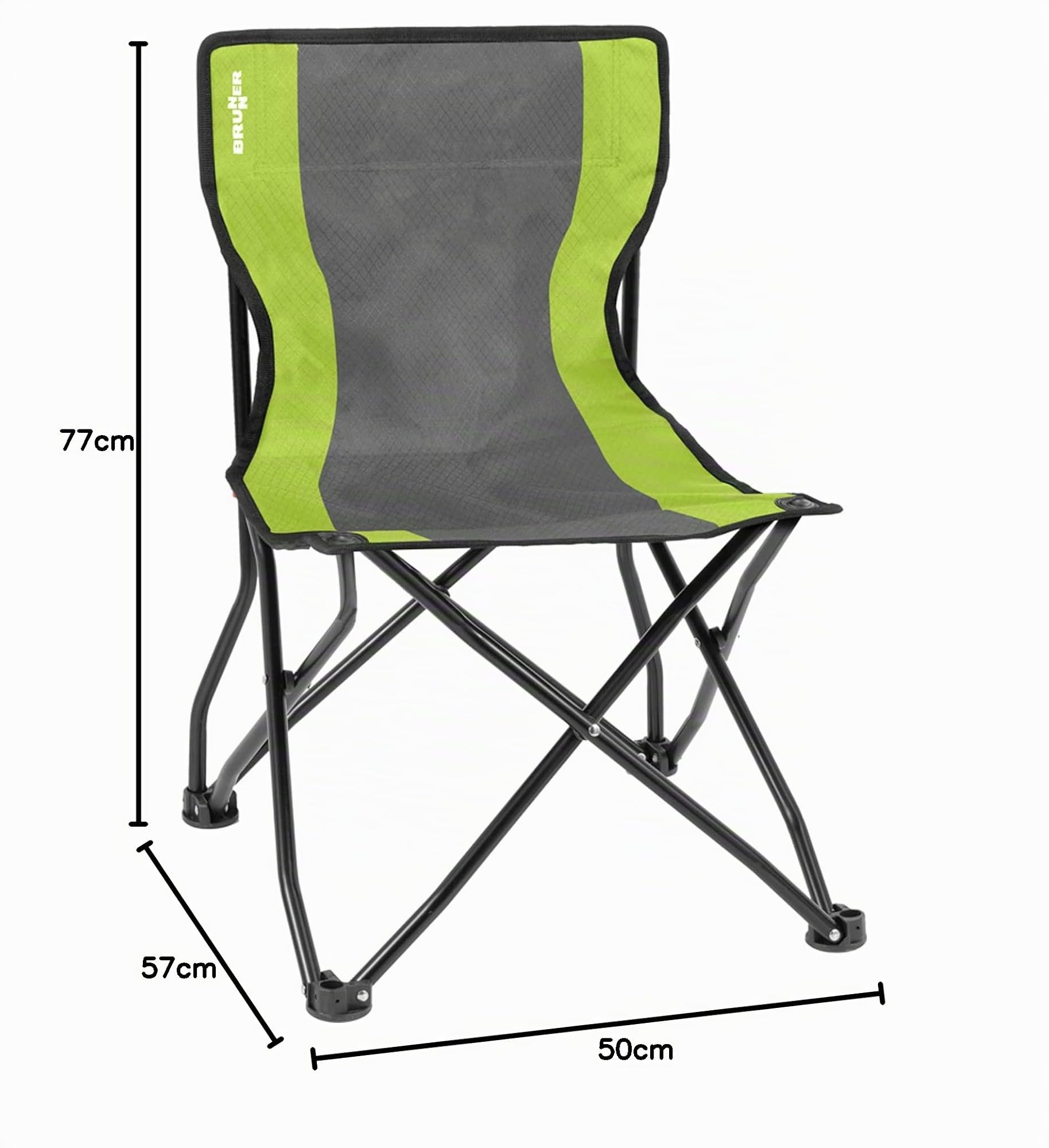 Brunner 0404035N.C70 sedia pieghevole verde 102 kg