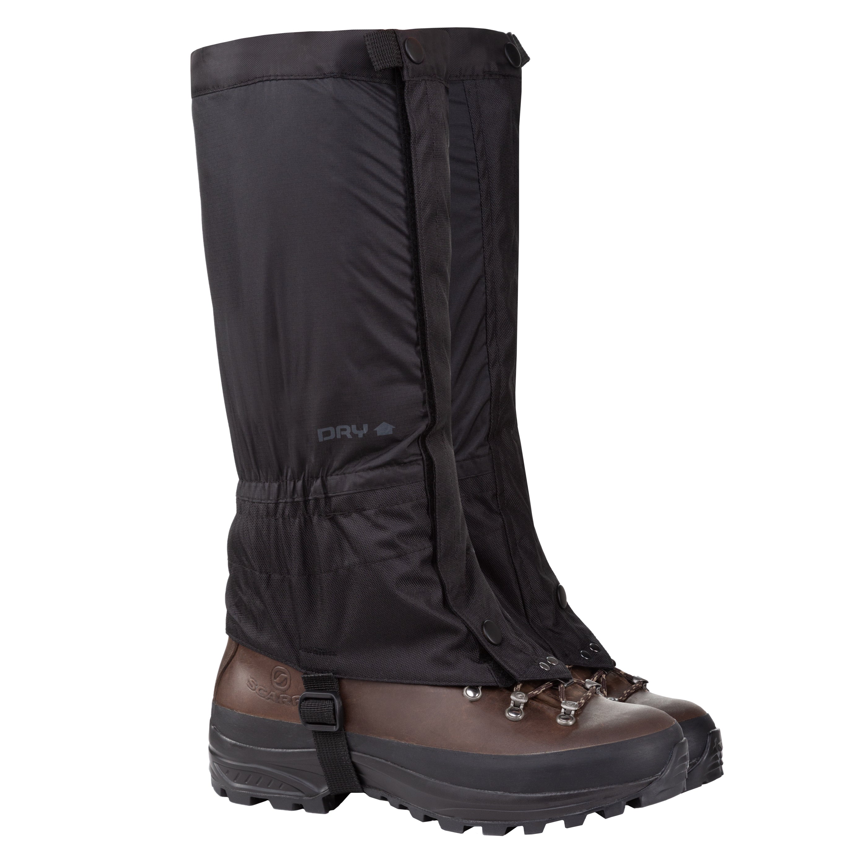 Trekmates Helvellyn DRY ghette trekking impermeabili Nere