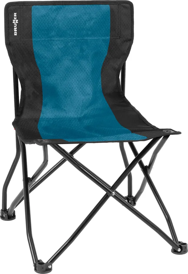 Brunner 0404035N.C55 sedia da campeggio nero/azzurro antiribaltamento