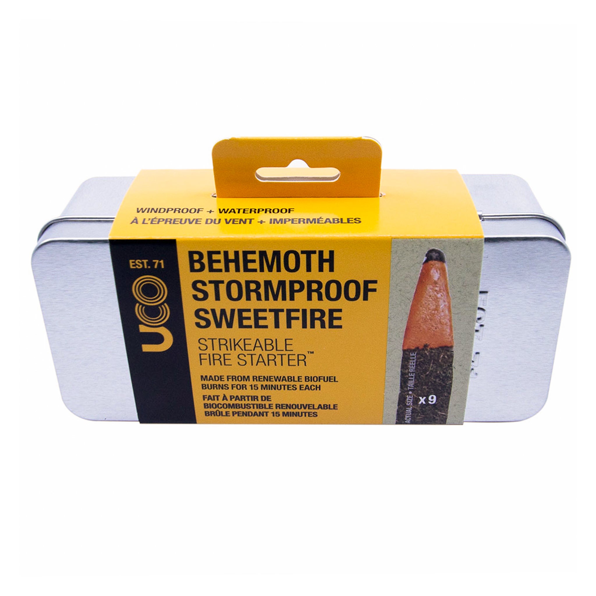 UCO Behemoth Sweetfire kit accendifuoco 9 pezzi 15 minuti