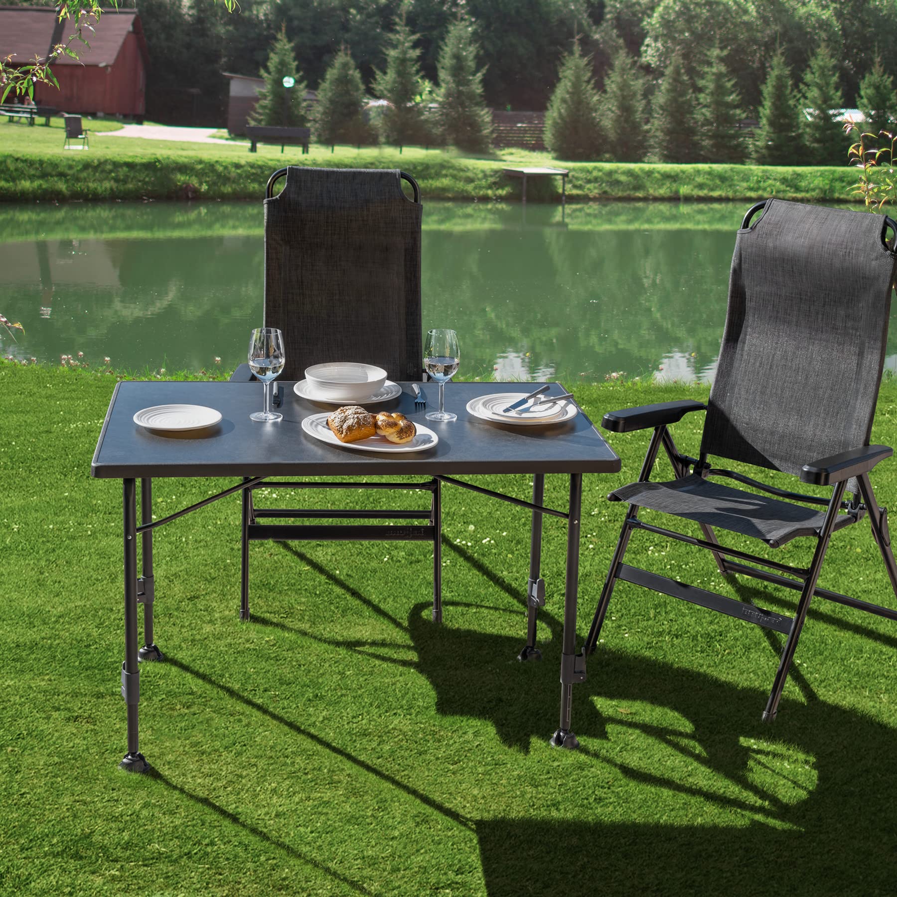 Brunner Linear Black 100 tavolo campeggio regolabile